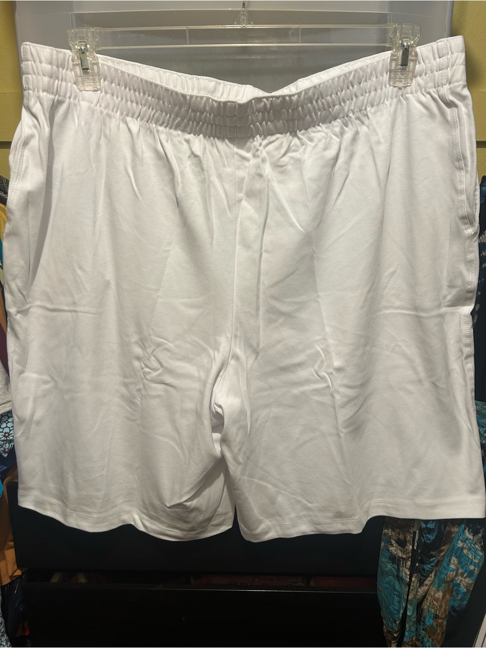 Lands End White Knit Pocket Shorts, NIB